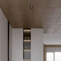 Recessed 5-Light LED Spotlight 12W, Matt Black, 3000K - Image 1