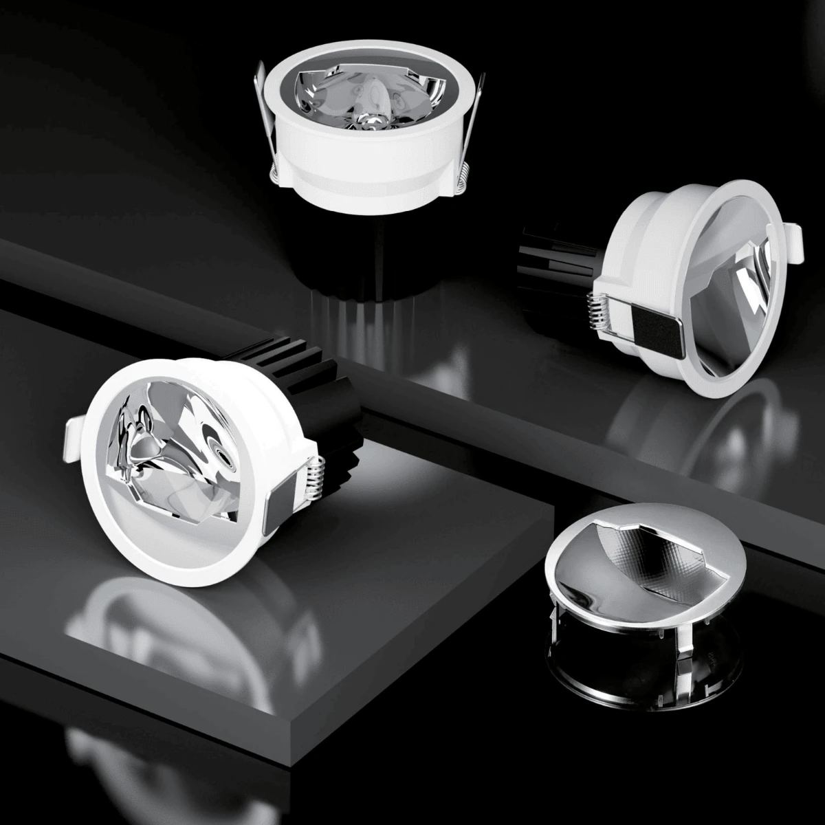Įleidžiamas LED sienų apšvietimo šviestuvas, 10W 3000K, baltas