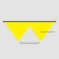 Įleidžiamas LED sienų apšvietimo šviestuvas, 10W 3000K, baltas - Nuotrauka 5