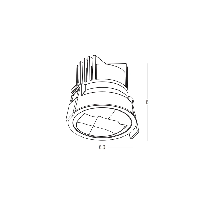 Įleidžiamas LED sienų apšvietimo šviestuvas, 10W 3000K, baltas
