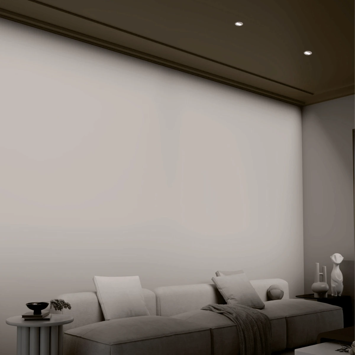Įleidžiamas LED sienų apšvietimo šviestuvas, 10W 3000K, baltas