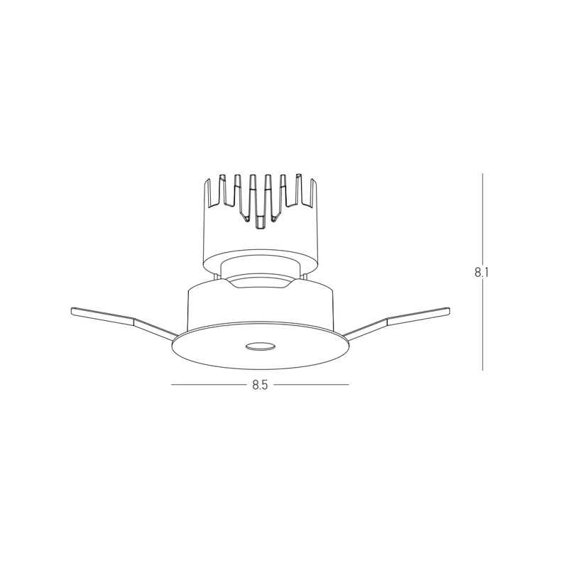 X-Light Recessed Adjustable LED Spot, 14W 2700K, White
