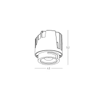 Įleidžiamas LED prožektorius 11W 2700K smėlio juodos spalvos - Nuotrauka 4