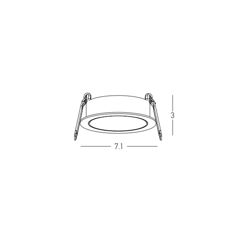 Recessed LED Downlight 11W, White Matt