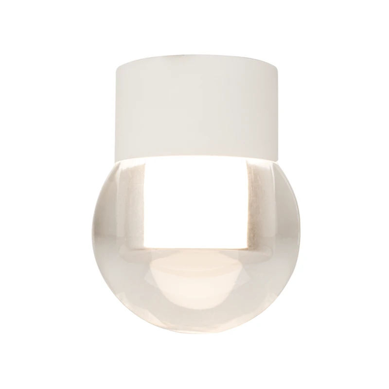 Paviršinis lubinis LED šviestuvas 6W, 3000K šiltai baltas, smėlio baltos spalvos