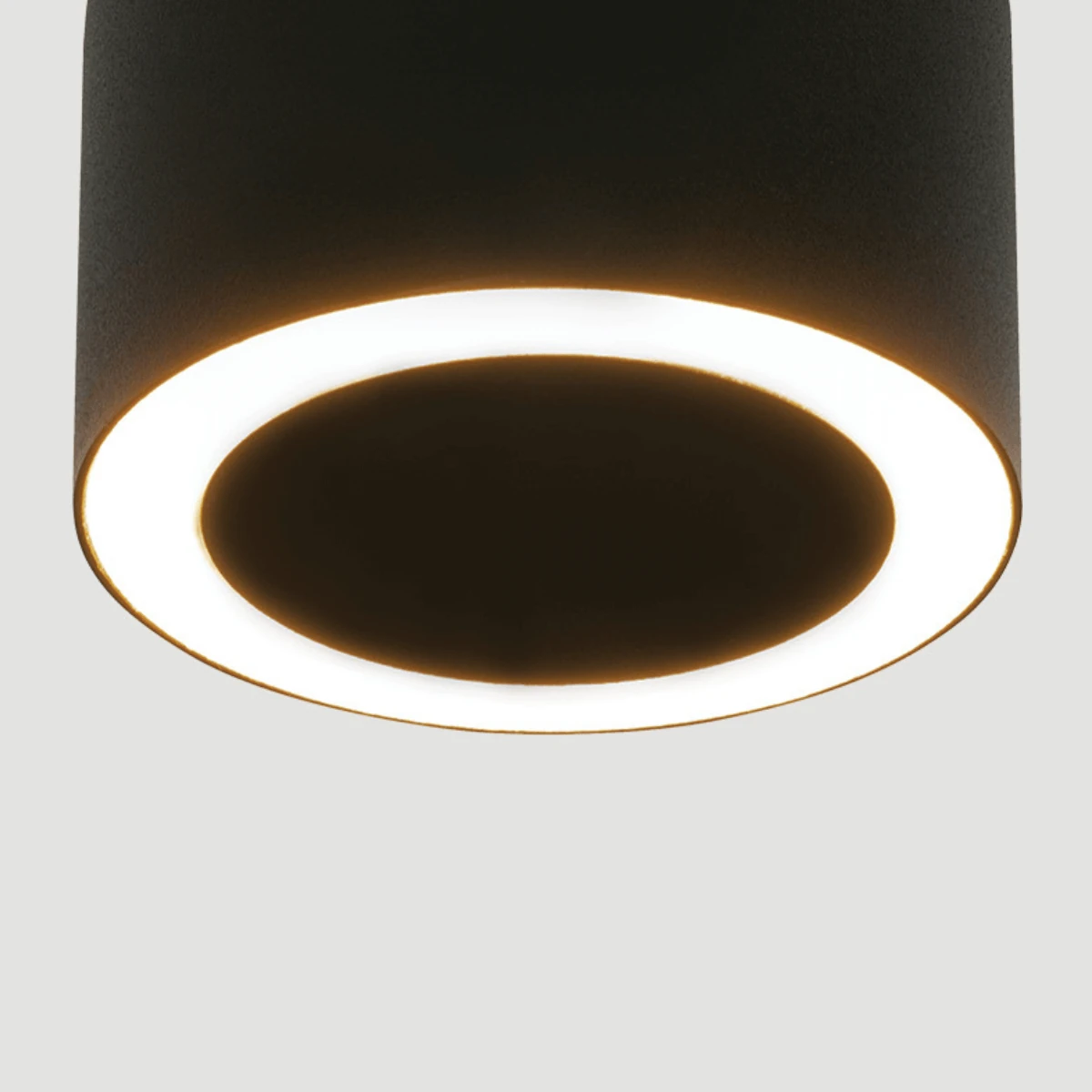 Paviršinis LED lubinis šviestuvas 7W 3000K matinis juodas