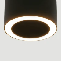 Paviršinis LED lubinis šviestuvas 7W 3000K matinis juodas - Nuotrauka 3