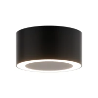 Paviršinis LED lubinis šviestuvas 7W 3000K matinis juodas - Nuotrauka 2
