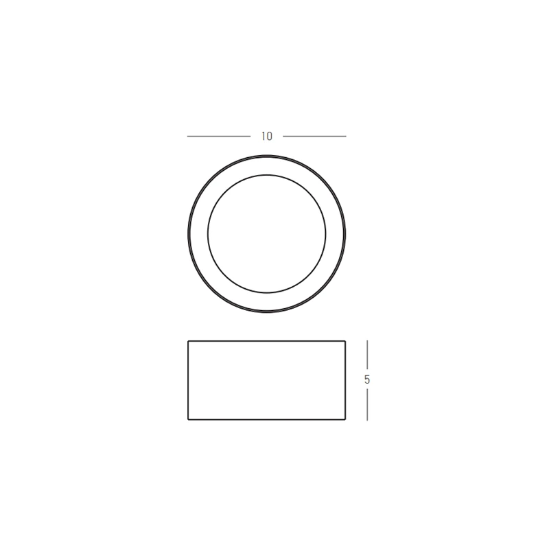 Surface Ceiling LED Spot 7W 3000K Gold Matt