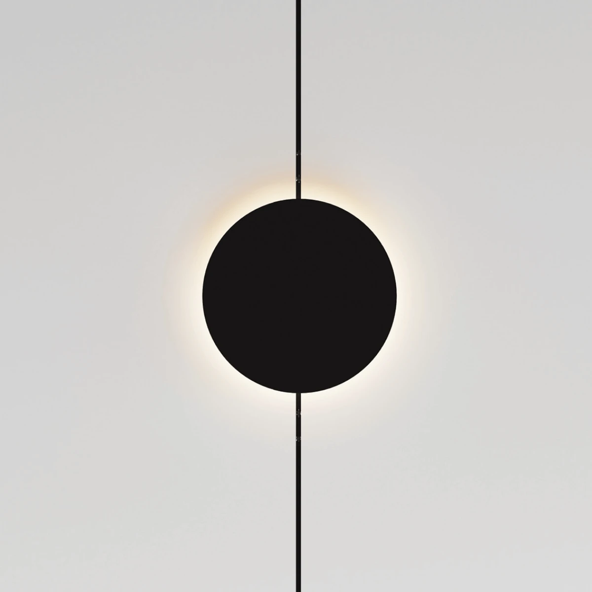 Magnetinis LED apvalus foninis apšvietimas 7W 3000K matinis juodas