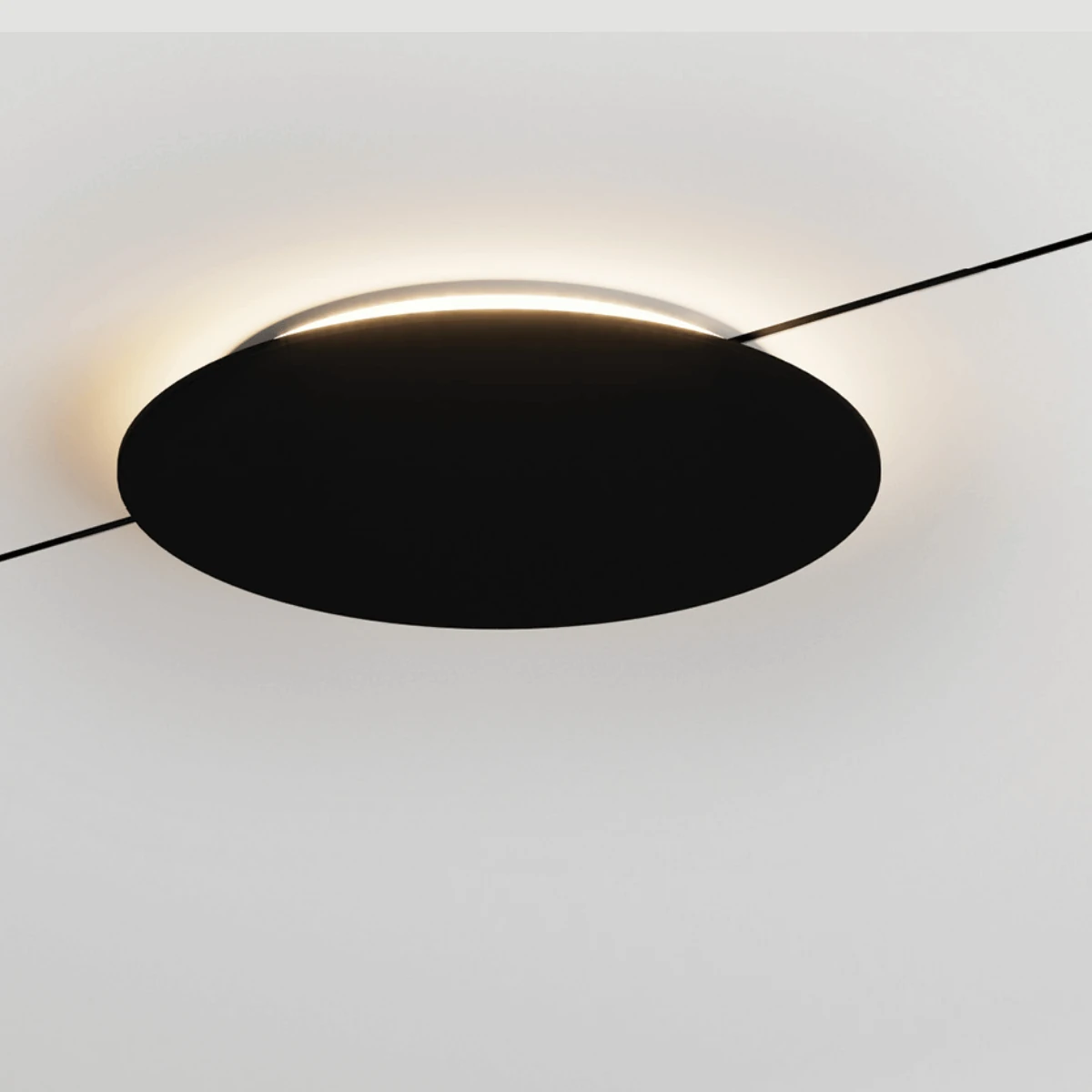 Magnetinis LED apvalus foninis apšvietimas 7W 3000K matinis juodas