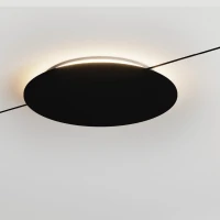 Magnetinis LED apvalus foninis apšvietimas 7W 3000K matinis juodas - Nuotrauka 2