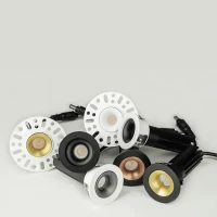 Berėmis įleidžiamas LED šviestuvas 7W 3000K, matinės vario spalvos - Nuotrauka 3