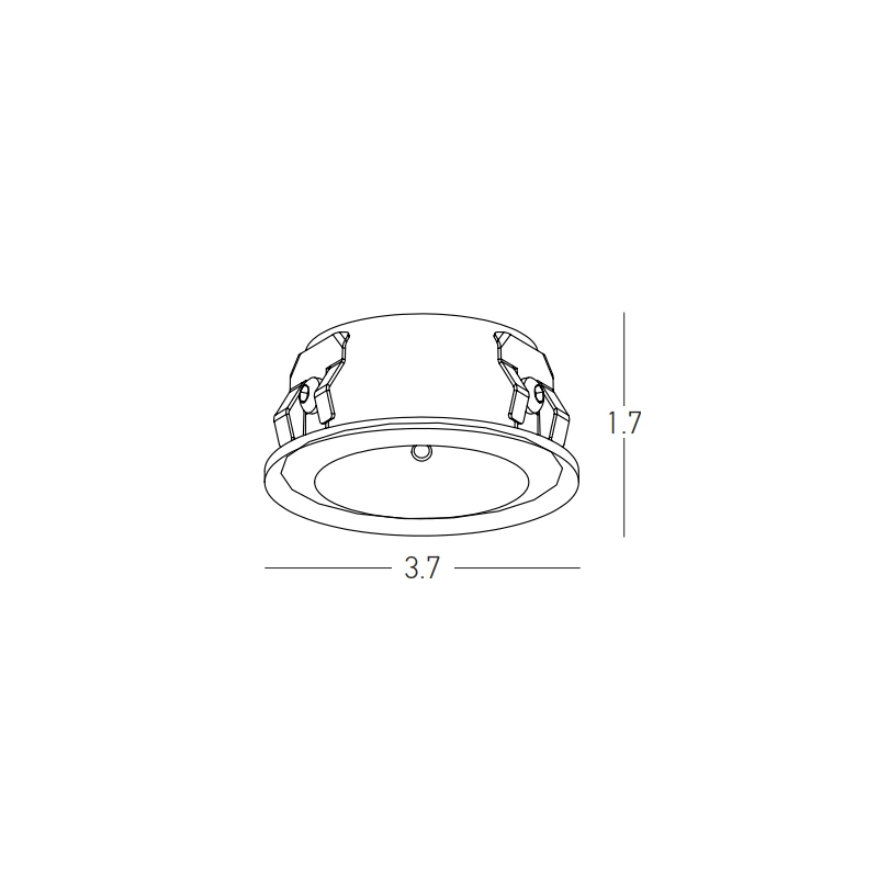 Recessed LED Spotlight - Sandy Black Matt