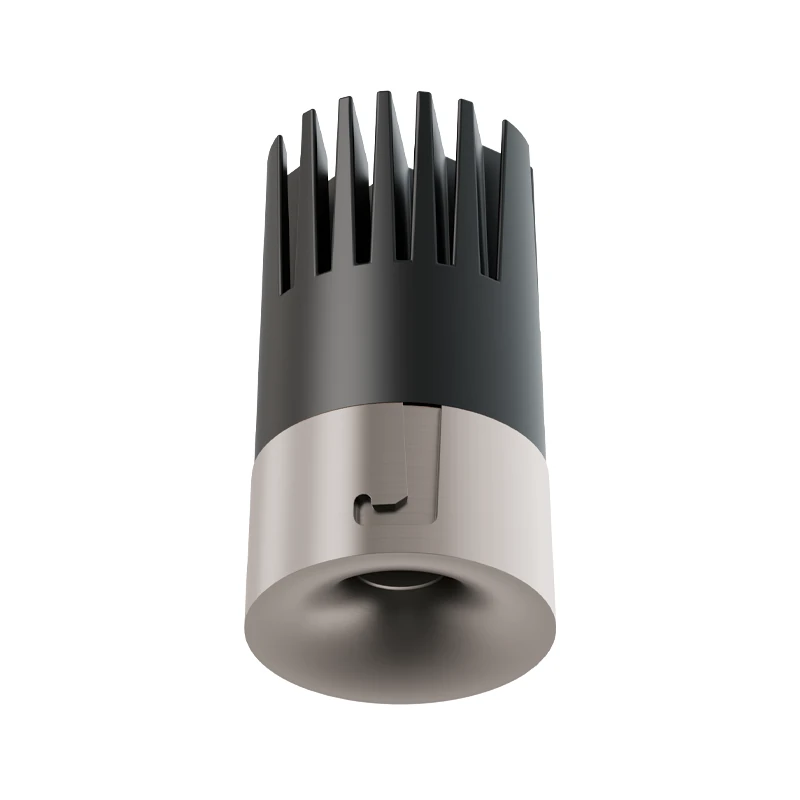 Trimless Recessed LED Downlight, 12W 3000K, Grey Matt