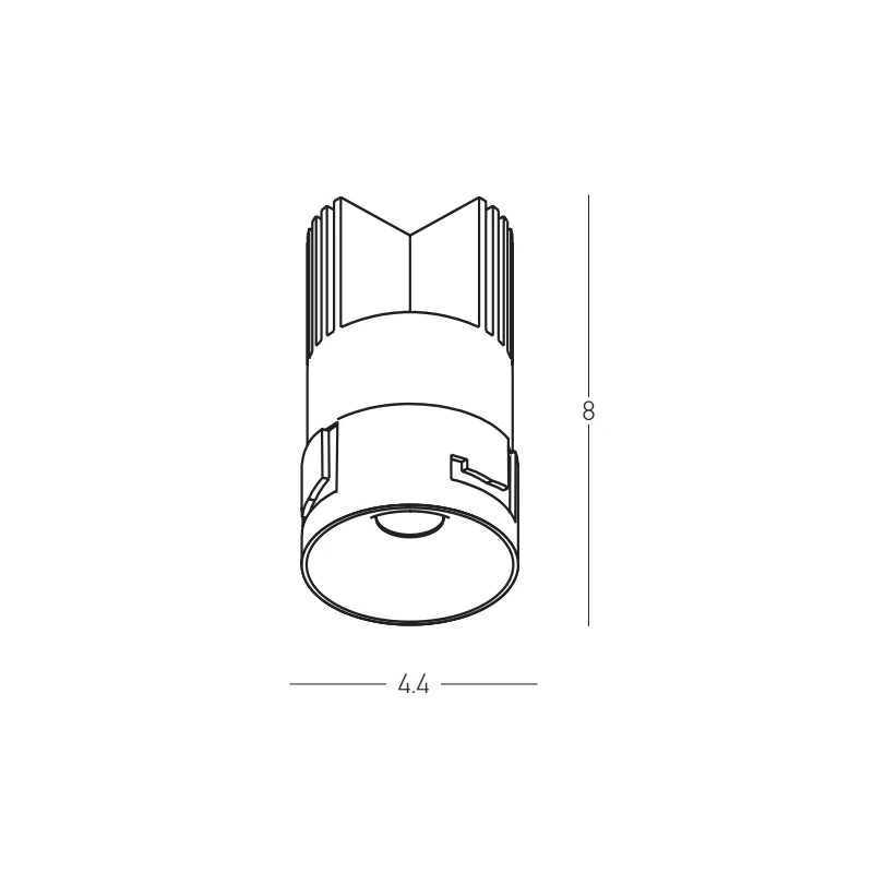 Recessed Trimless LED Downlight, 12W, 3000K, Copper Matt