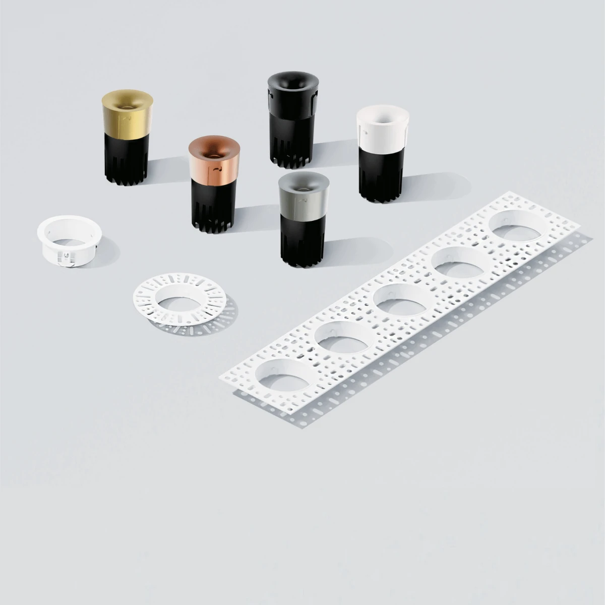 Recessed Trimless LED Downlight, 12W, 3000K, Copper Matt