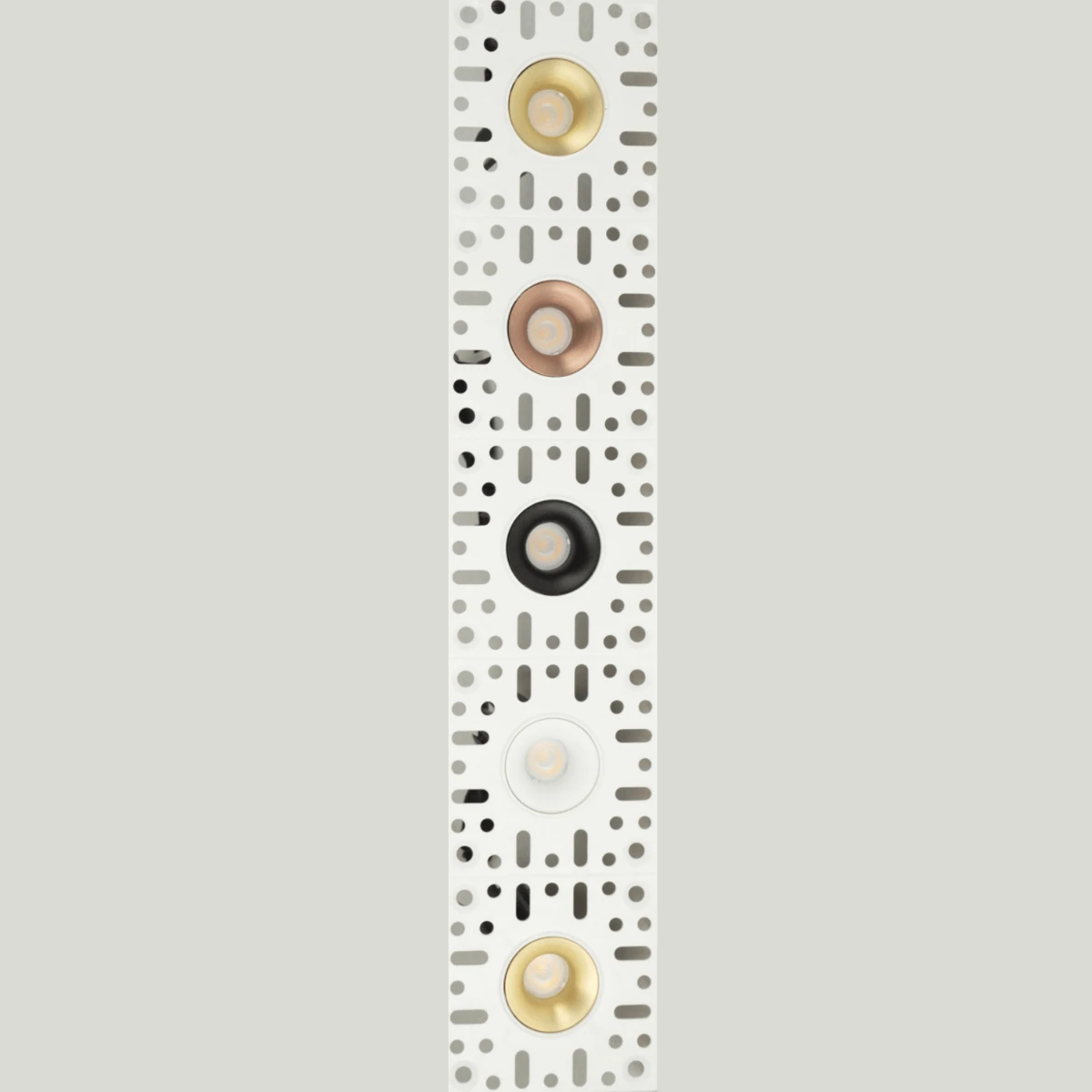 Trimless Recessed LED Profile Housing 5-Module White