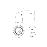 Trimless Adjustable LED Downlight 8W 3000K Matt White - Image 3