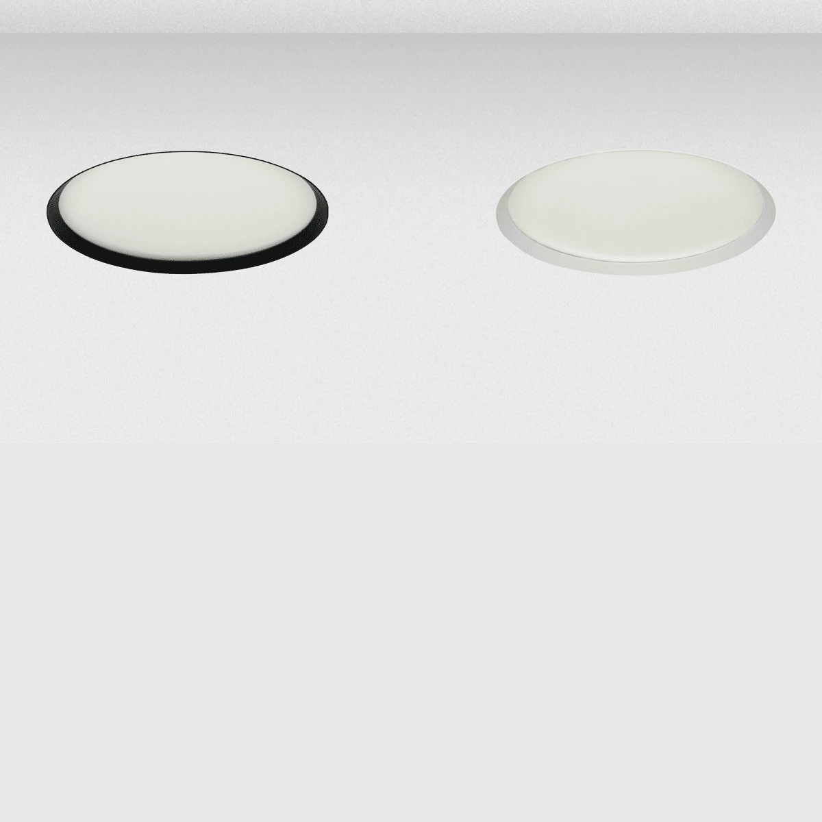 Recessed Trimless Spot Housing, White Matt