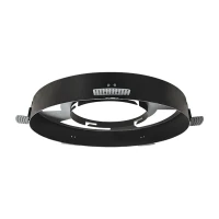 Įleidžiamas LED taškinis šviestuvas be rėmelio, smėlio juodas, 6 cm - Nuotrauka 2