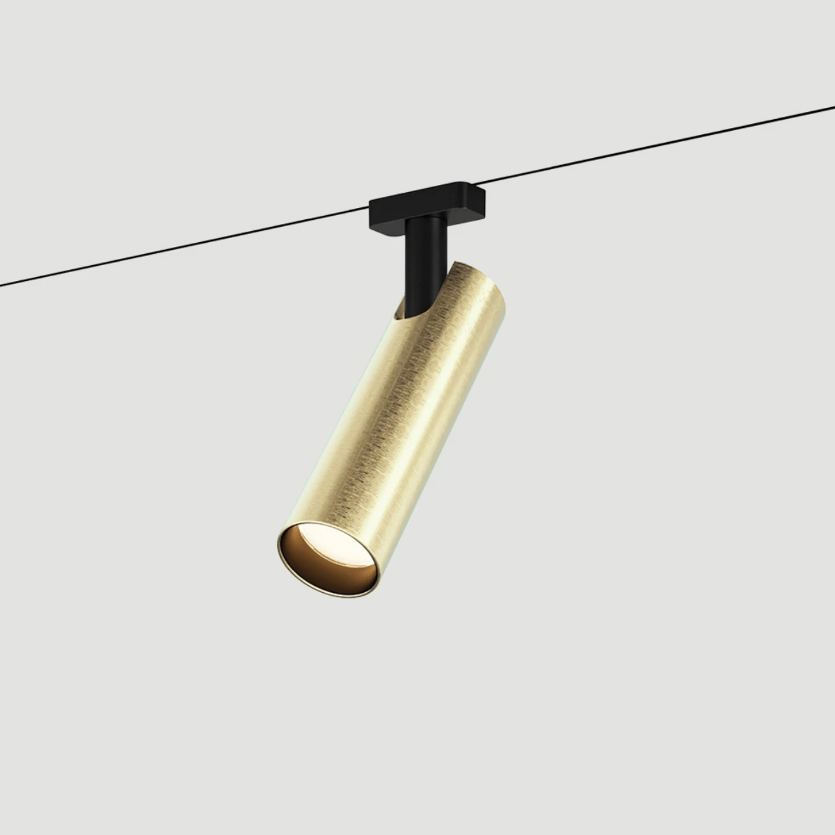 Magnetic Track LED Spotlight, 7W 3000K, Brass