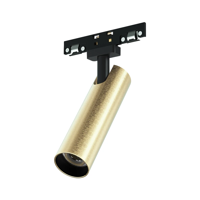 Magnetic Track LED Spotlight, 7W 3000K, Brass