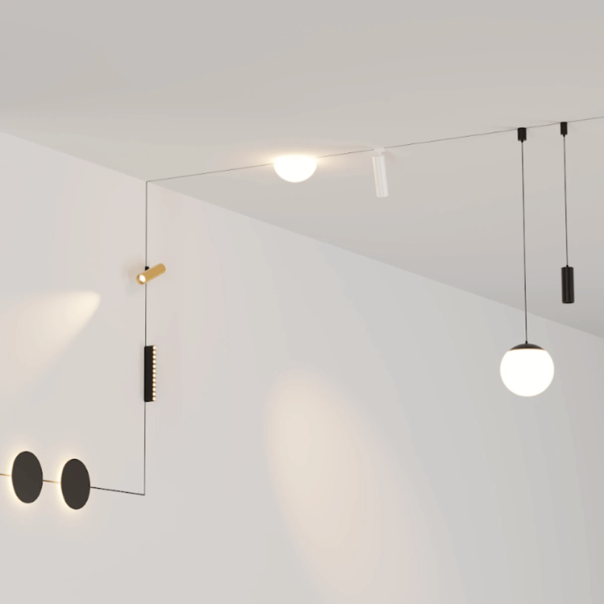 Magnetinis Opalinis LED Takelinis Šviestuvas 8W 3000K
