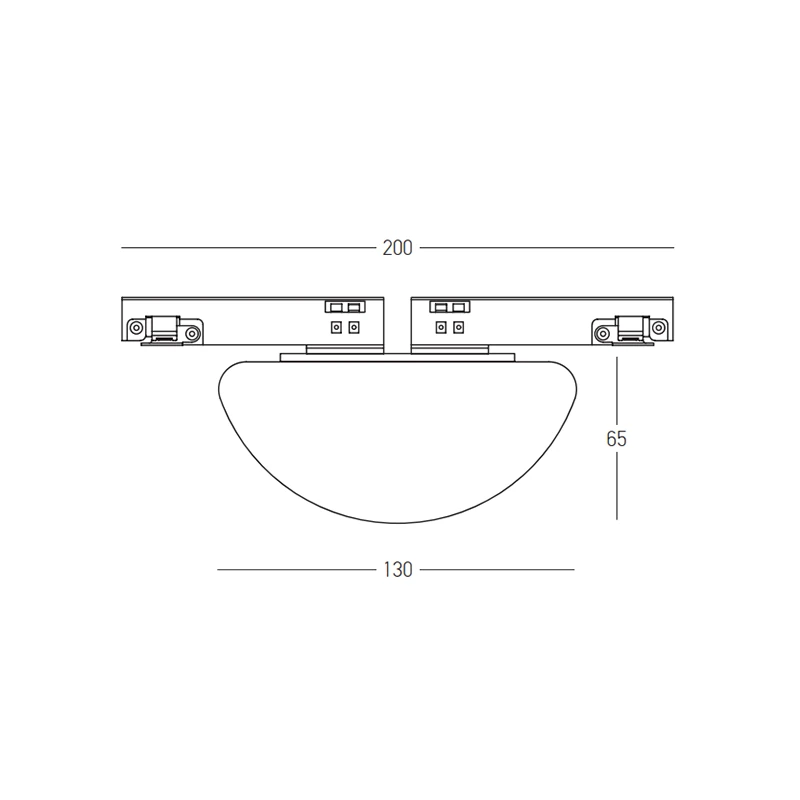 Magnetinis Opalinis LED Takelinis Šviestuvas 8W 3000K