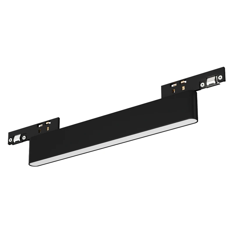 Linear Magnetic LED Track Light 10W 3000K, Dimmable Matt Black