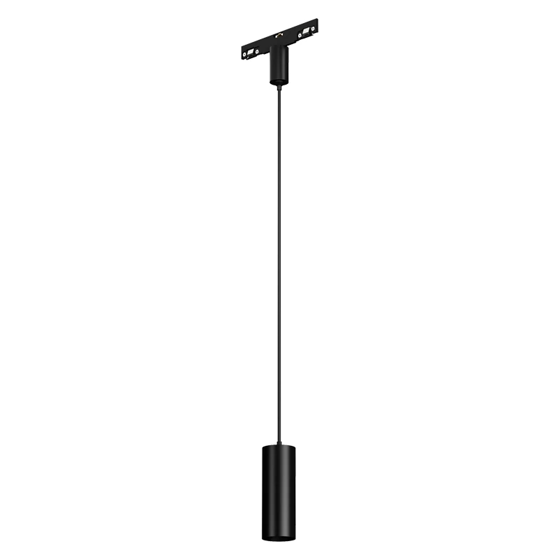 Magnetic Track Pendant Spot Light 7W 3000K Matt Black, 10cm