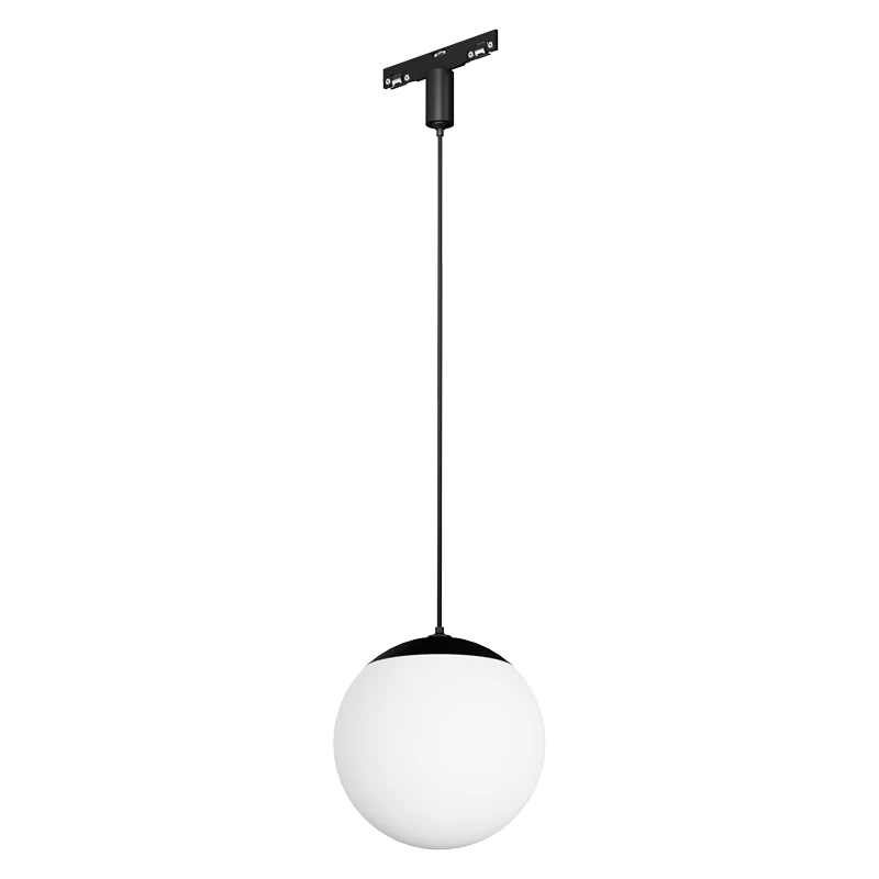 Magnetinis LED Pakabinamas Šviestuvas 10W 3000K Smėlio Juoda – Opalinis Rutulys