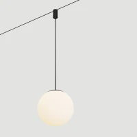 Magnetinis LED Pakabinamas Šviestuvas 10W 3000K Smėlio Juoda – Opalinis Rutulys - Nuotrauka 2