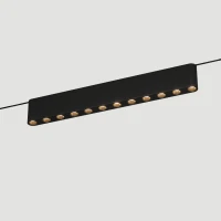 Linijinis taškinis magnetinis LED šviestuvas 10W 3000K juodas - Nuotrauka 3