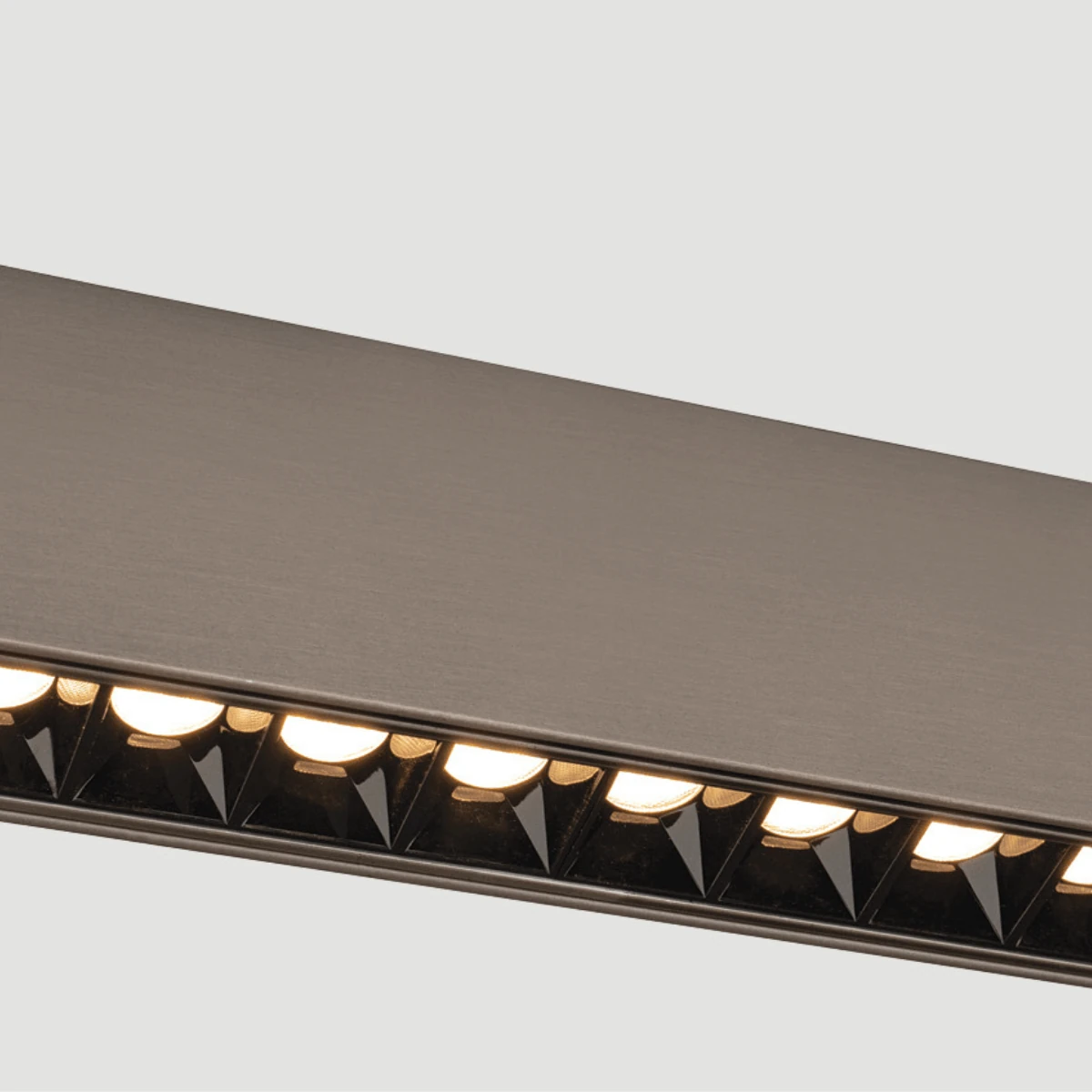 Magnetic LED Grille Track Light Module 8W, Dark Grey