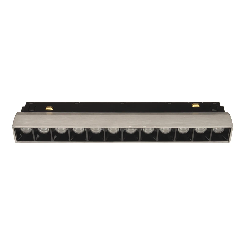 Magnetic LED Grille Track Light Module 8W, Dark Grey