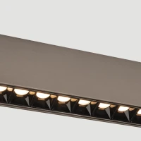 Magnetic LED Grille Track Light Module 8W, Dark Grey - Image 2
