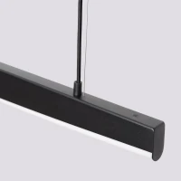 Pendant lamp 120 cm/22W – linear, black, warm white LED - Image 8
