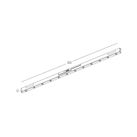 Magnetinis taškinis linijinis LED šviestuvas 7 W 3000 K, 30 cm, matinė juoda - Nuotrauka 4
