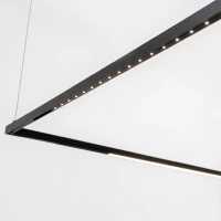 Magnetinis taškinis linijinis LED šviestuvas 7 W 3000 K, 30 cm, matinė juoda - Nuotrauka 3