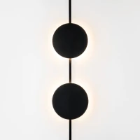 Magnetic Track Backlight Disc LED 8W 3000K, Matt Black - Image 2