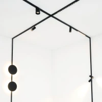 Magnetic Track Backlight Disc LED 8W 3000K, Matt Black - Image 4