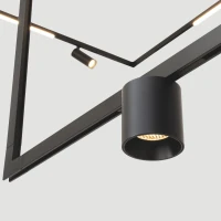 Magnetinis kryptinis LED šviestuvas 7 W 3000 K, 6 cm, matinė juoda - Nuotrauka 3