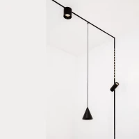 Magnetinis kryptinis LED šviestuvas 7 W 3000 K, 6 cm, matinė juoda - Nuotrauka 5