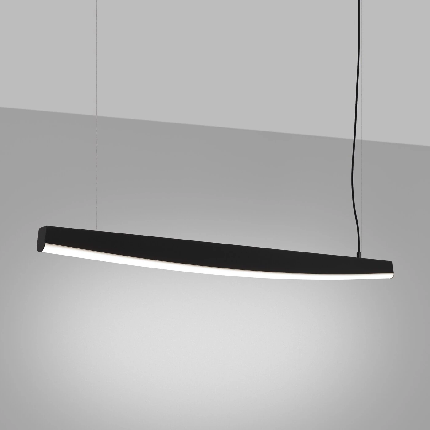 Pendant LED Lamp 120 cm – linear, black, CRI93