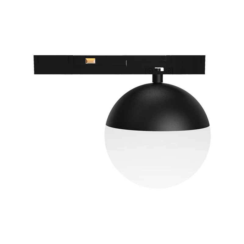Magnetinis rutulinis LED šviestuvas 7 W 3000 K, Ø8 cm, matinė juoda