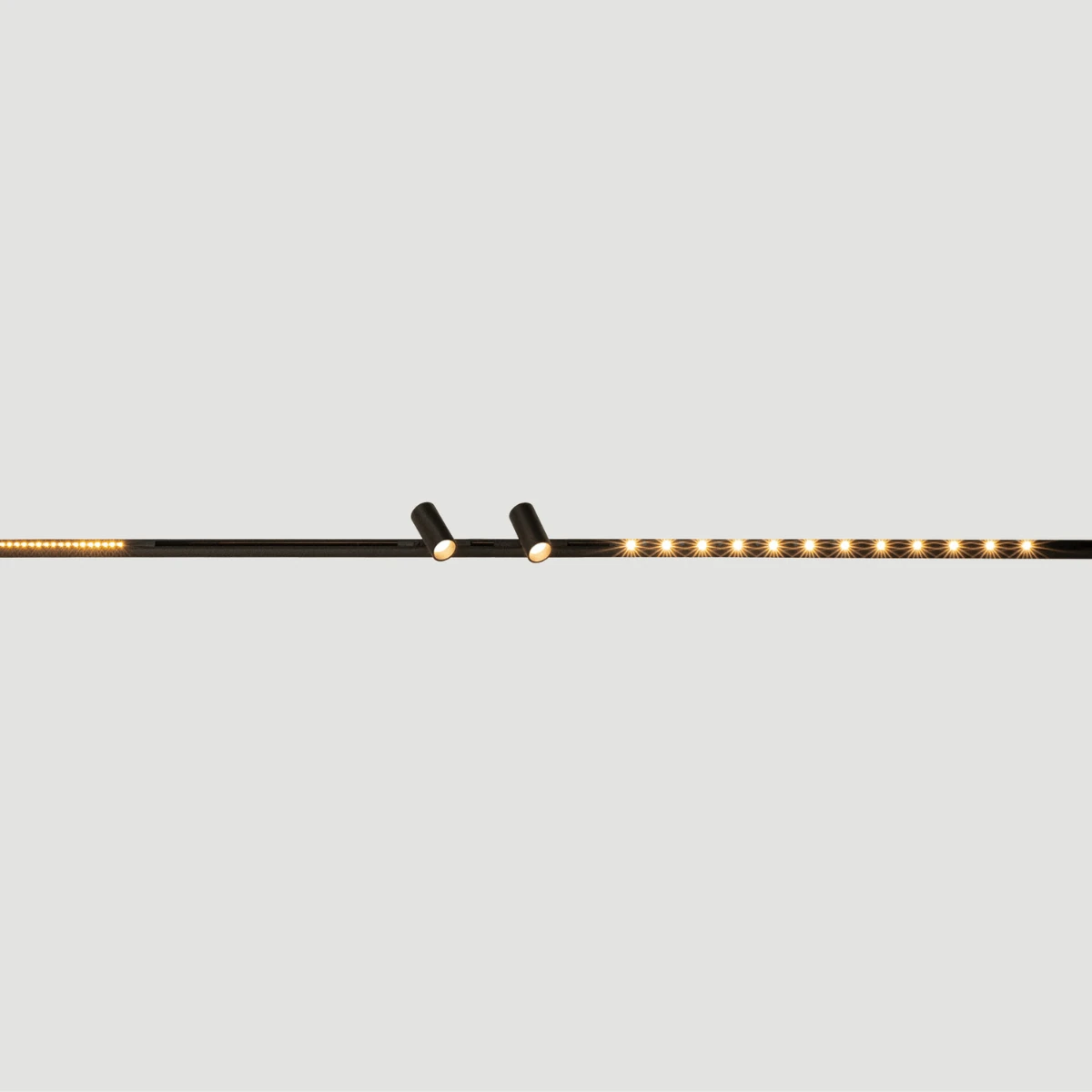 Dotted Linear Magnetic LED Light 8W 3000K, Sandy Black