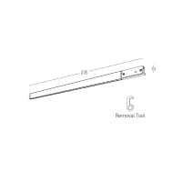 Grille Linear Magnetic LED Light 4W 3000K, Sandy Black - Image 5