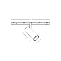 Adjustable Magnetic LED Spot 7W 3000K DALI, Sandy Black - Image 6