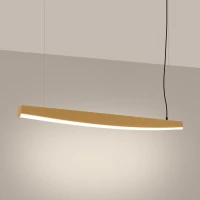 Pakabinamas šviestuvas 120 cm/22W – linijinis, auksinis, CRI93 - Nuotrauka 4